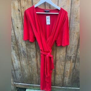 Red Wrap Dress